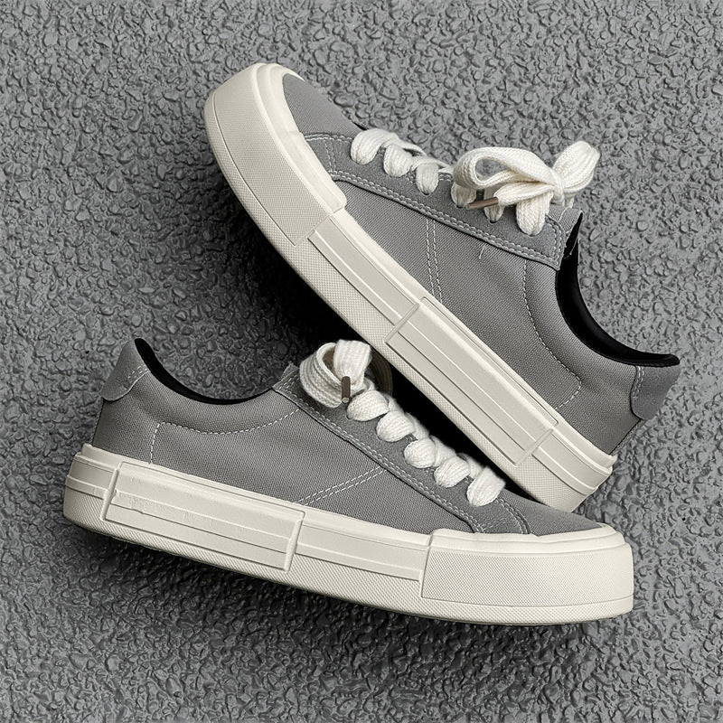 Women’s canvas platform skate shoes by FitiqueFit, casual and sporty sneakers with a lifted sole and stylish design.