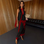 Women’s satin stitching sleeveless casual skirt set with rings, featuring a loose fit for spring and summer wear.