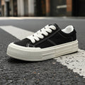 Women’s canvas platform skate shoes by FitiqueFit with sporty design and thick soles, casual footwear for everyday wear.