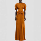 Satin sleeveless lace-up dress for women with a casual, spring-summer style, featuring a relaxed fit and vacation-ready look.