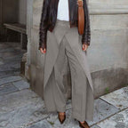 Bella Mia high waist wide-leg trousers for women, irregular asymmetric design, spring casual loose fit, stylish spring clothing