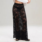 Women’s high waist lace skirt in solid color, slim fit, street style, perfect for summer fashion from Wanita Store