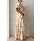 Loose women's spring summer two-piece set with half sleeves, casual pocket design, from Wanita Store.