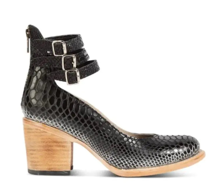 Buckle pointed women sandals from Trendy Attic Store01 featuring sleek design and stylish ankle strap.