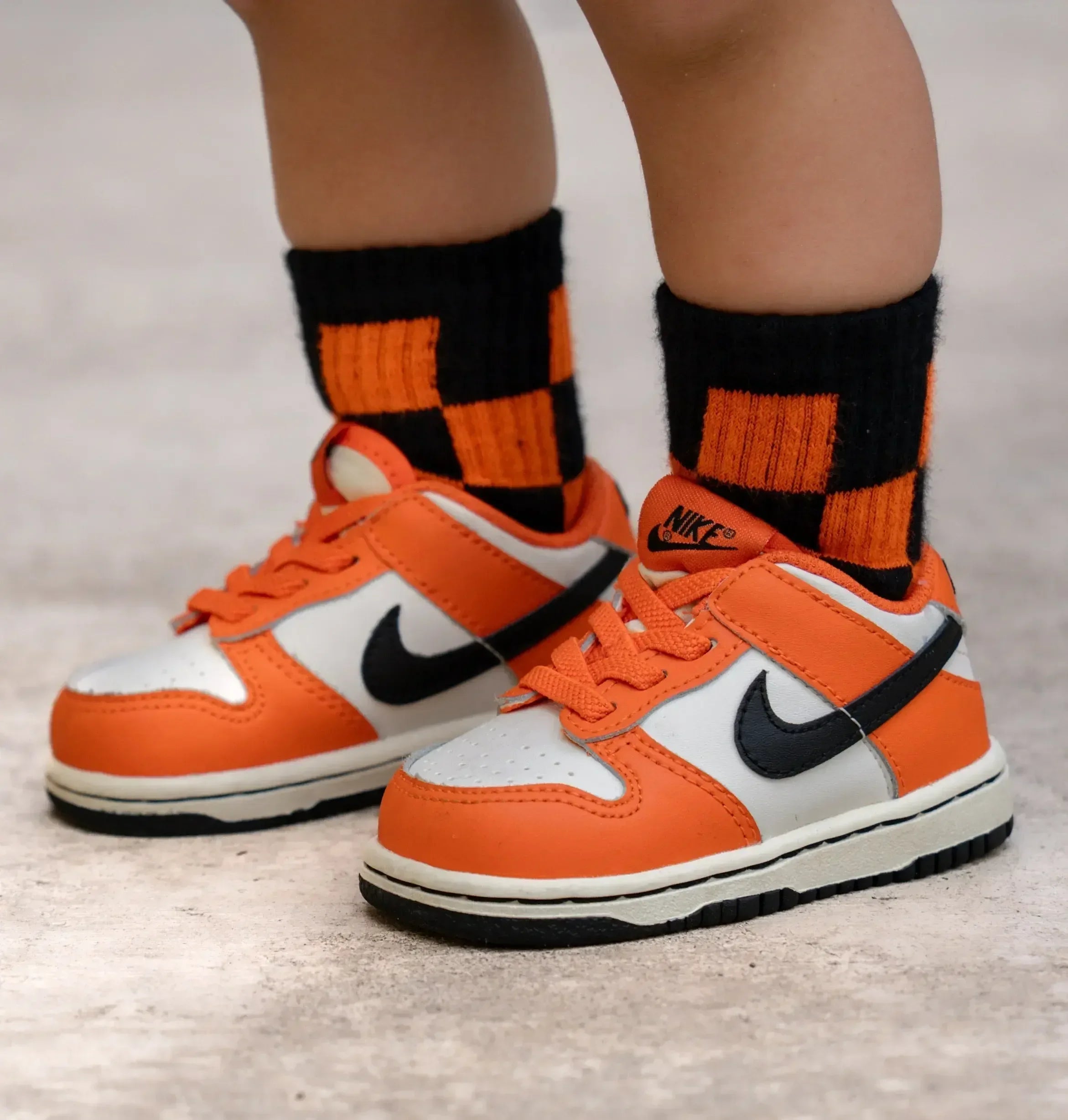 Orange and Black Check - Plush Fashion Hub