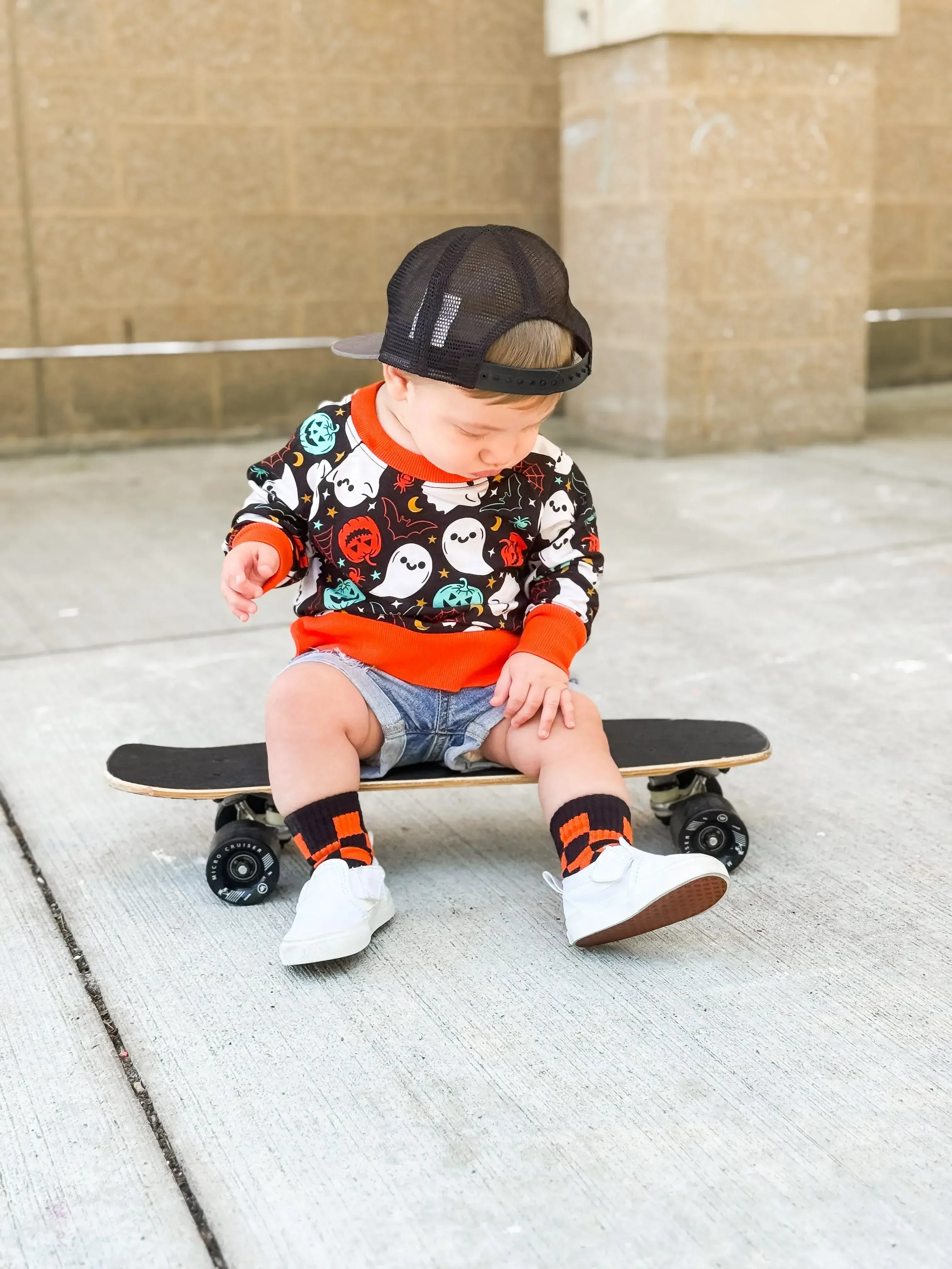 Orange and Black Check - Plush Fashion Hub