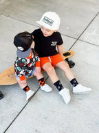 Orange and Black Check - Plush Fashion Hub