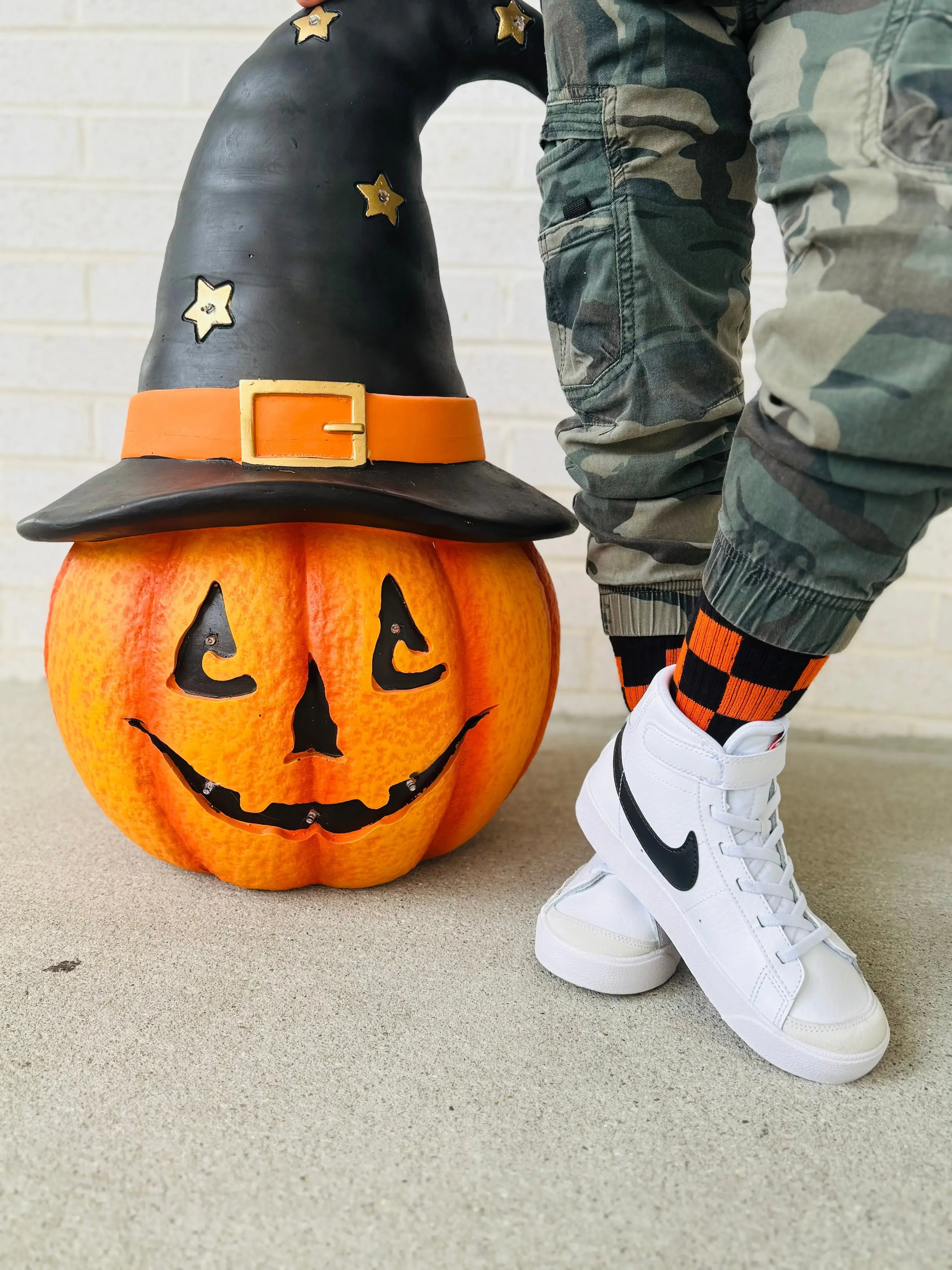 Orange and Black Check - Plush Fashion Hub