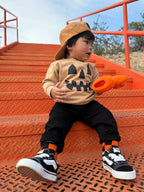 Orange and Black Check - Plush Fashion Hub