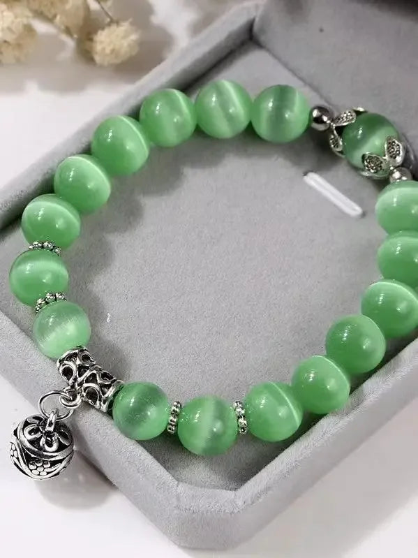 Original Crystal Opal Openwork Ball Beaded Bracelet - Plush Fashion Hub