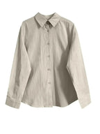 Oversized Button Up Long Sleeve Shirt For Casual Wear - Plush Fashion Hub
