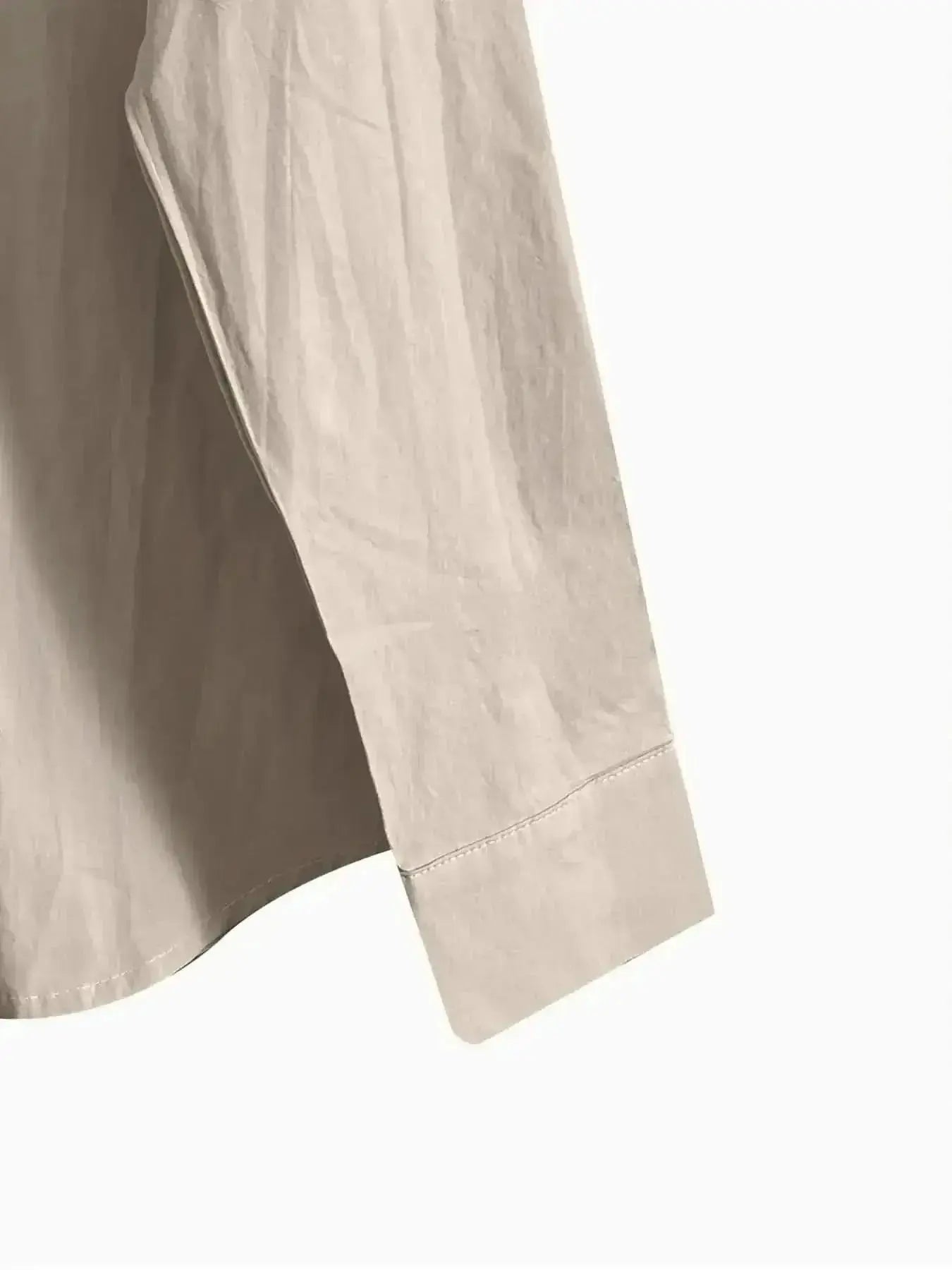 Women's oversized long sleeve button-down shirt by Gilded Glamour Shop, relaxed casual chic top, soft fabric and classic style.