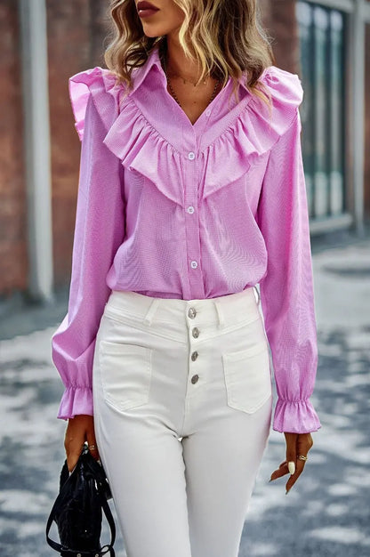 Pink Aldean Blouse - FINAL SALE - clearance Pretty Little Patriot