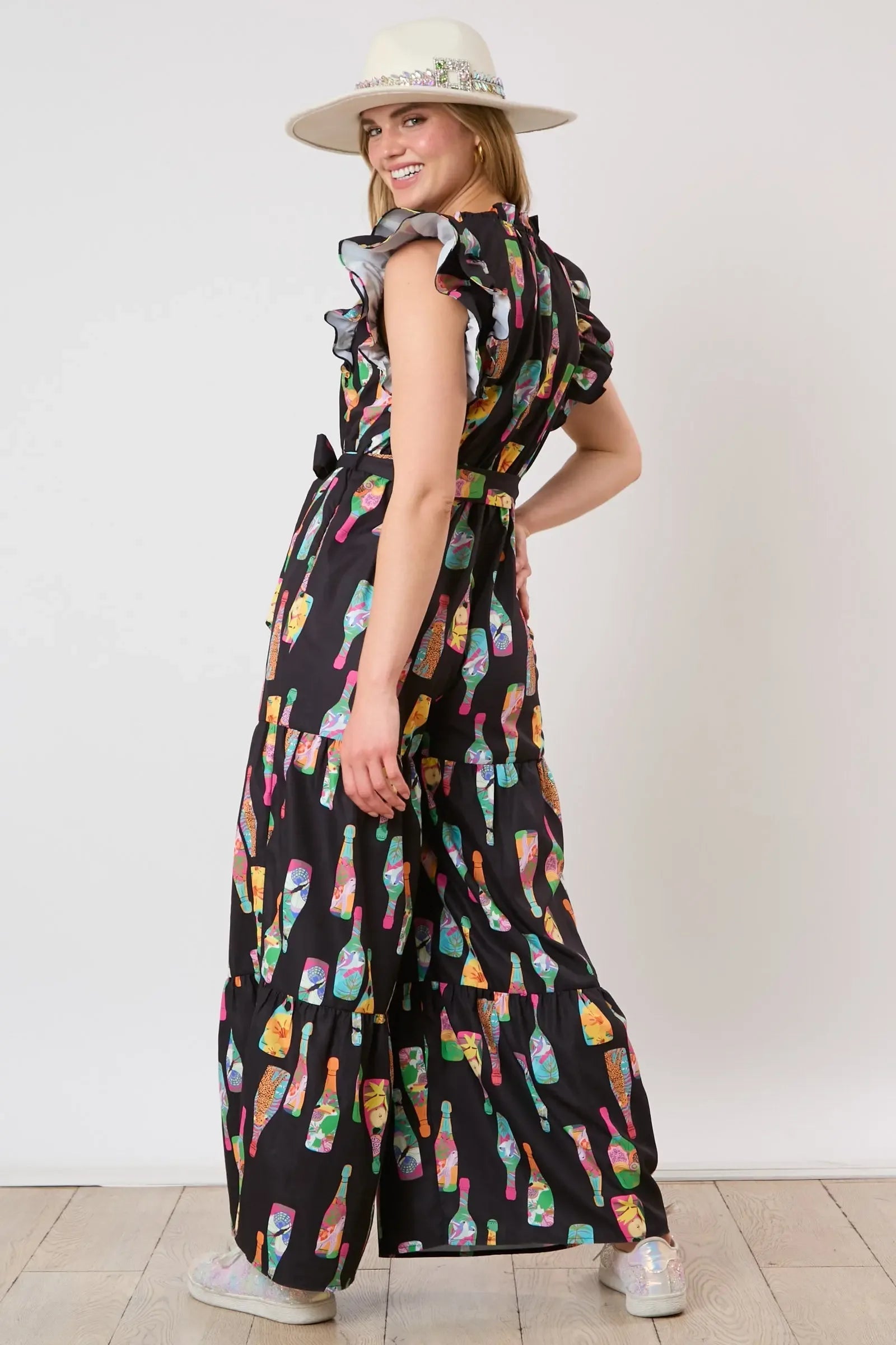 Pink Champagne brunch jumpsuit - Plush Fashion Hub