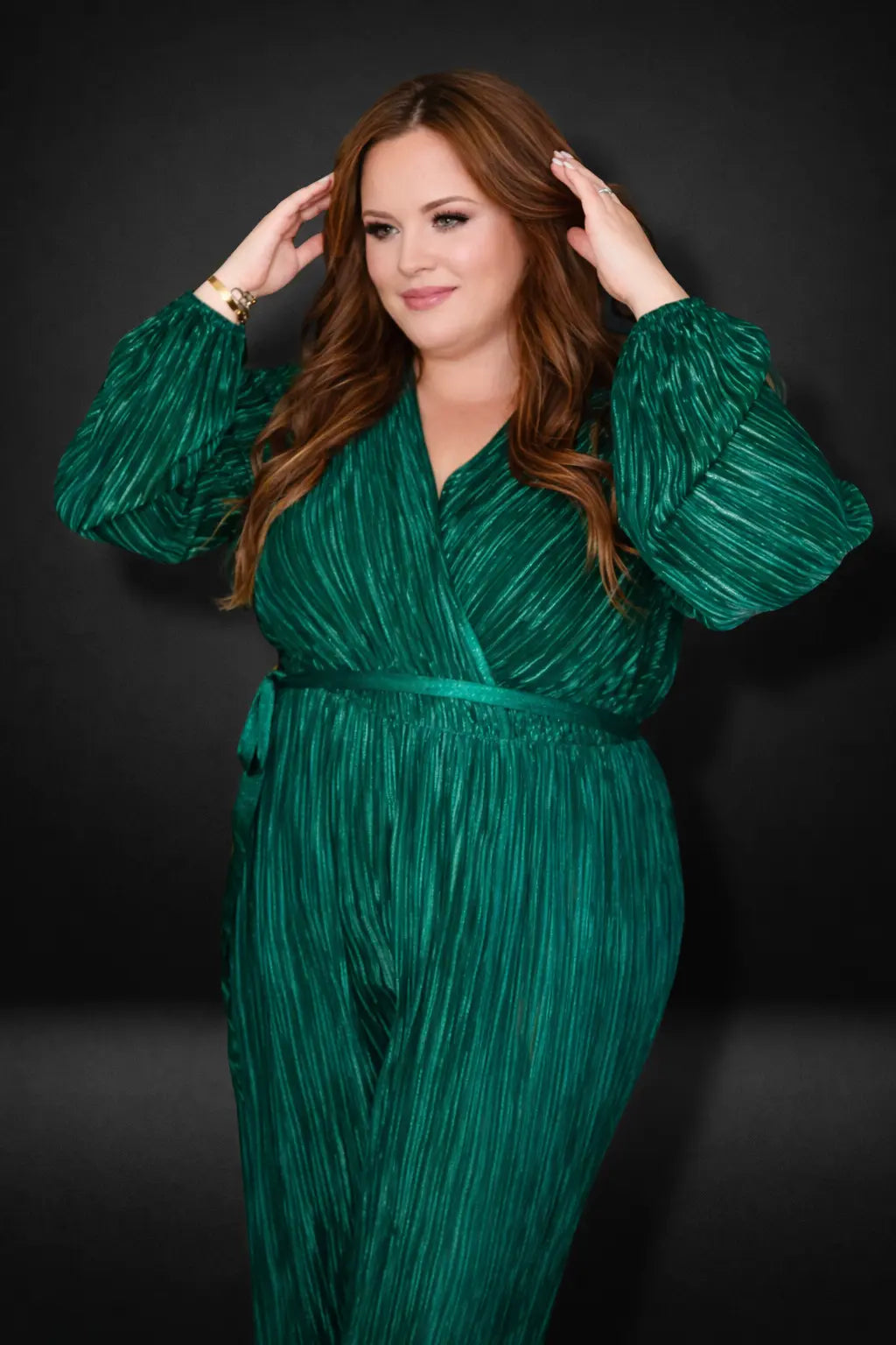 Plus Size Emerald Green Jumpsuit -clearance Pretty Little Patriot