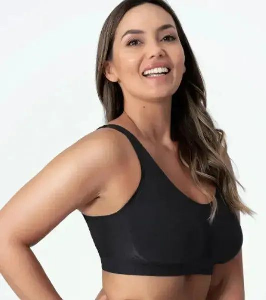 Plus-size seamless shaper bra by Plush Fashion Hub, supportive contouring lingerie for women in sizes S to 3XL.