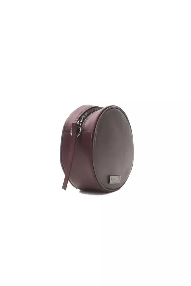 Pompei Donatella Burgundy Leather Crossbody Bag - Plush Fashion Hub