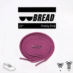 Pink elastic shoelaces from Plush Fashion Hub, showing close-up of the bright pink, flexible laces designed for easy wear.