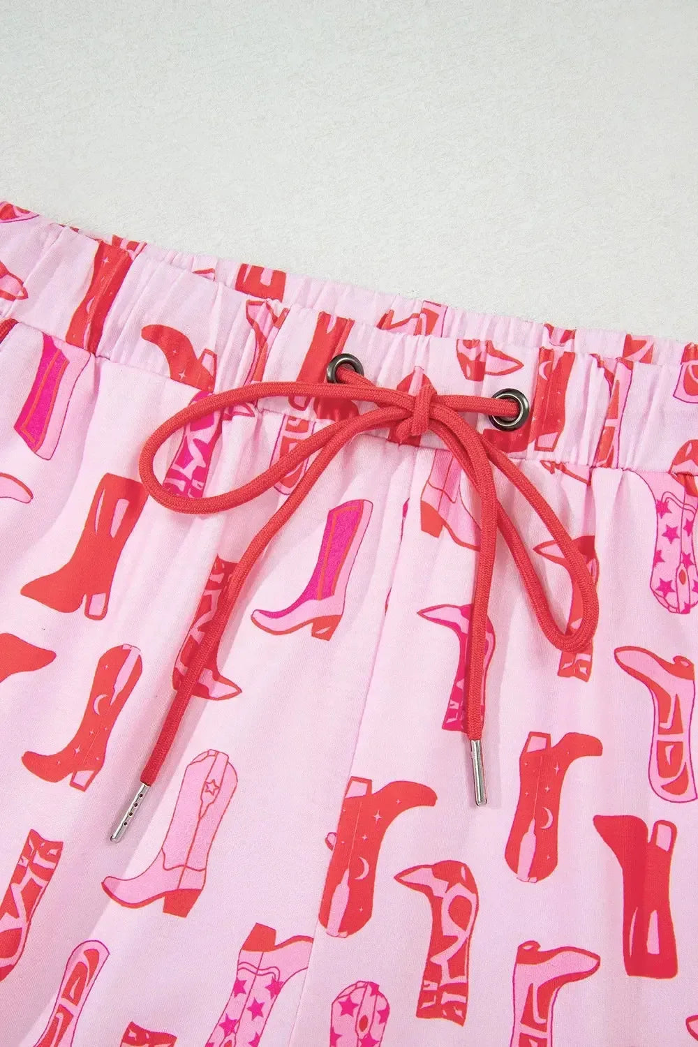 Printed Shirt and Shorts Pajama Set - Plush Fashion Hub