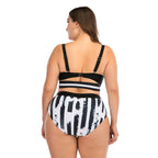 Plus size women's sexy bikini swimwear from Trendy Attic Store01, featuring a stylish and flattering plus size swimsuit design.