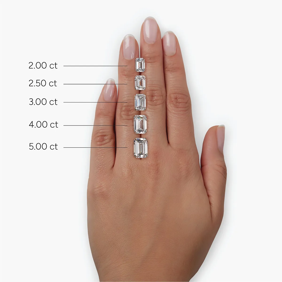3.00 CTW AGI Certified Lab-Grown Emerald-Cut Diamond Solitaire Pendant in Choice Of 14K White or Yellow Gold-4
