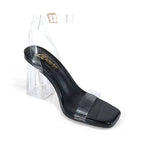 Black Rossi-1 footwear by The House of Stylez, angled view showcasing sleek design and modern style.