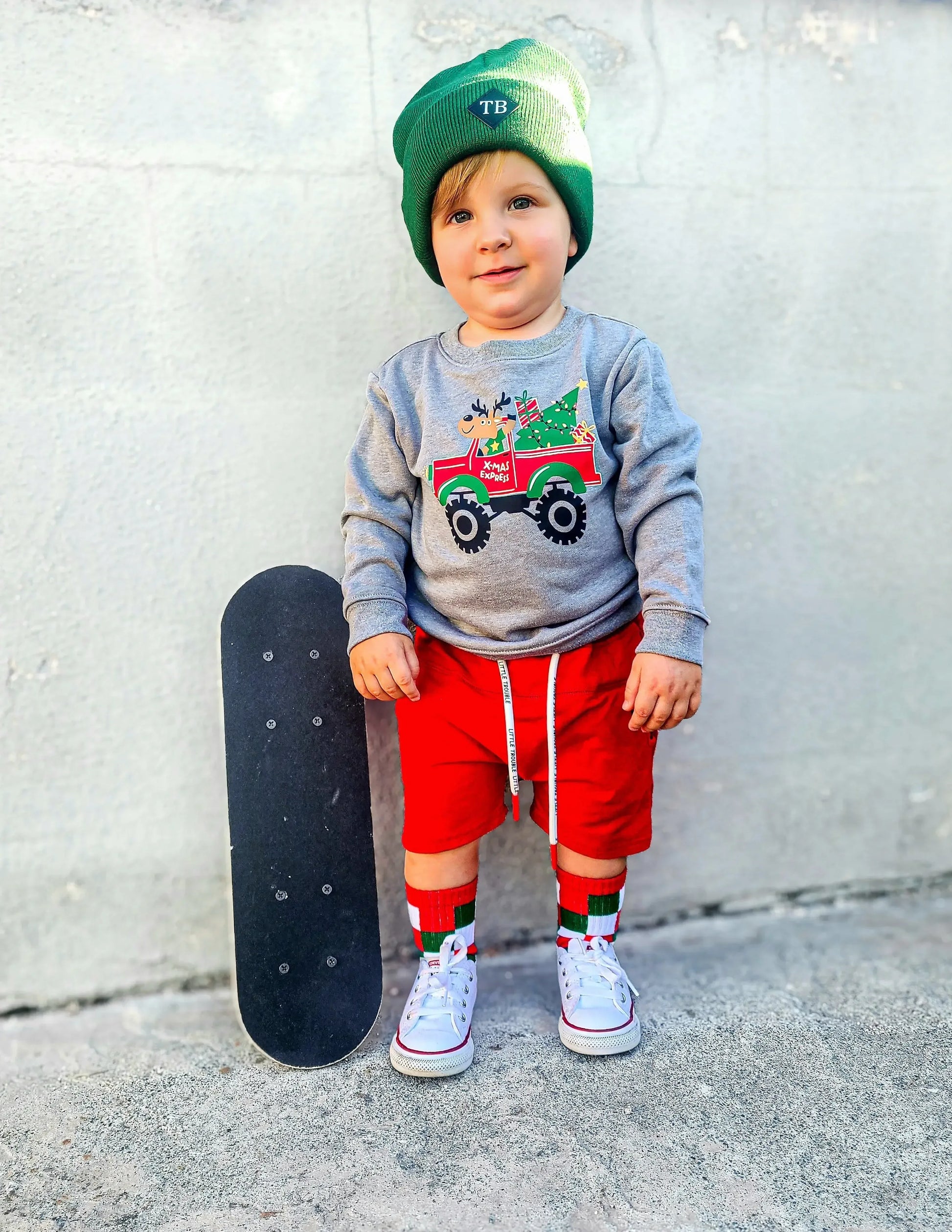 Red + Green Checker - Plush Fashion Hub