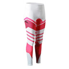 Reflective high-waist yoga pants for women from Plush Fashion Hub, breathable activewear with reflective details for workout visibility.