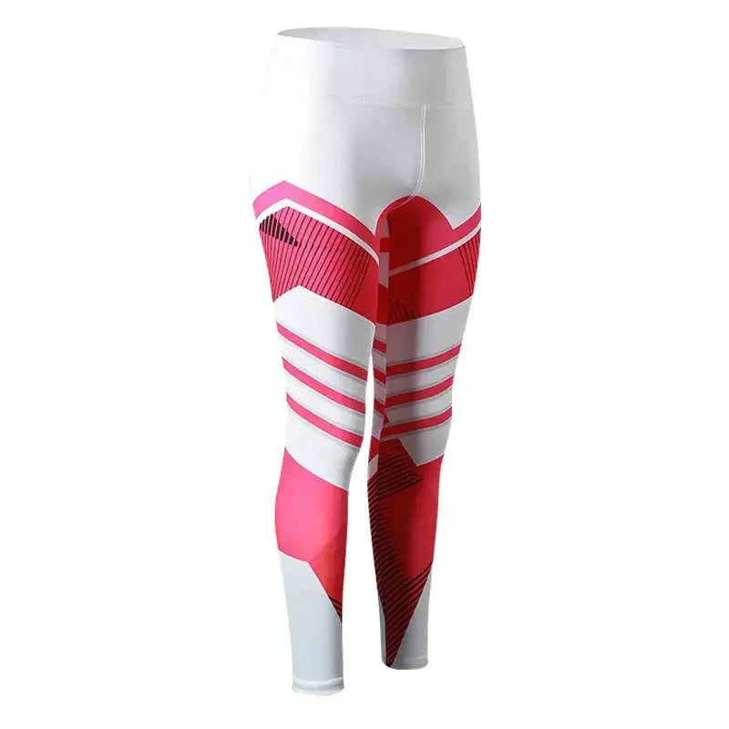 Reflective high-waist yoga pants for women from Plush Fashion Hub, breathable activewear with reflective details for workout visibility.