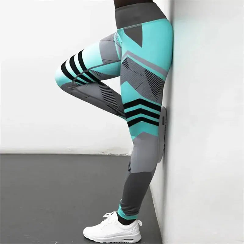 Reflective high-waist yoga pants for women by Plush Fashion Hub, breathable activewear with reflective details for workout visibility.