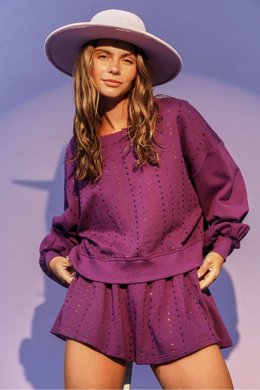 Rhinestone Purple Set Pretty Little Patriot