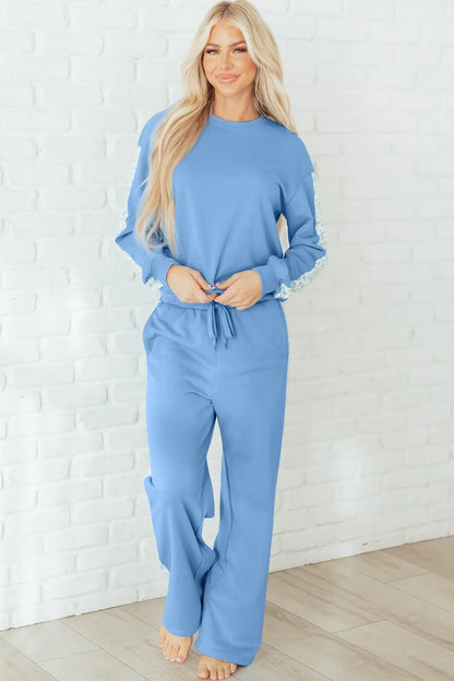 Robin and Sweatpants Lounge Set - Plush Fashion Hub