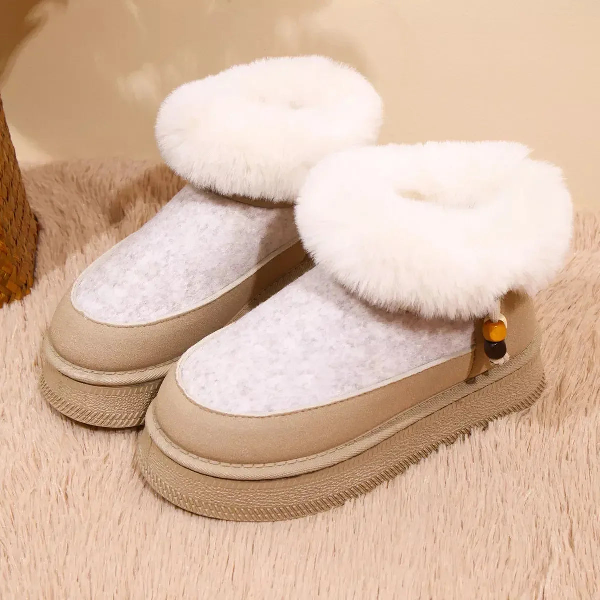 Round Toe Platform Boots - Plush Fashion Hub