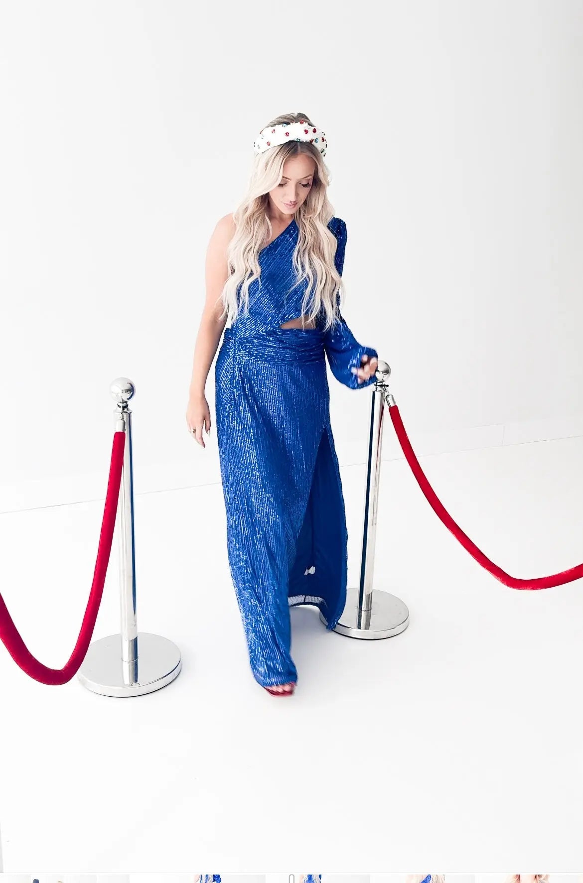 Royal Blue Sequin Gown Pretty Little Patriot