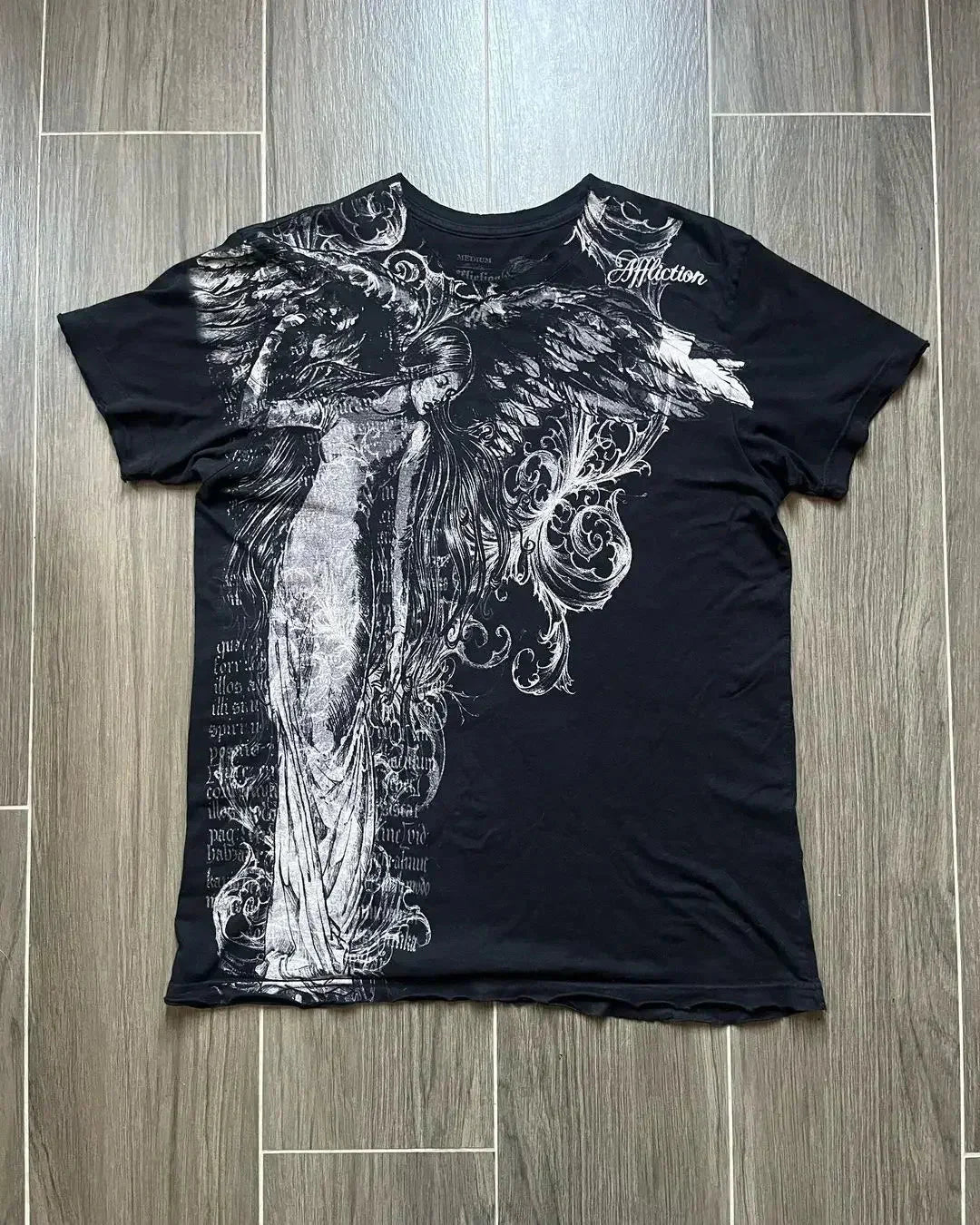Pure cotton streetwear skull print T-shirt by FitiqueFit featuring a retro skull design on a casual, comfortable black tee.