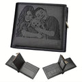 Personalized men's leather wallet with custom engraving, stylish gift option for him by Trendy Attic Store01