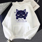 Genshin Impact Scaramouche cat hoodie by FitiqueFit featuring a character design with a comfortable streetwear style and colorful details.