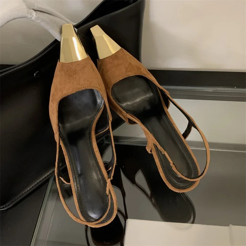 Eilyken women's pointed toe slingback pumps with high heels and elegant design, perfect for street style and prom occasions.