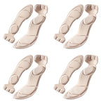 Plush Fashion Hub memory foam insoles for women's high-heel shoes, anti-slip, breathable, cutable, with heel protection and massage features.