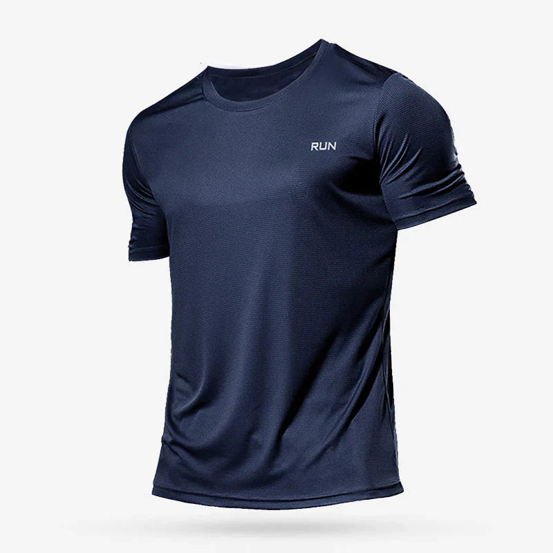 Men's Plush Fashion Hub quick-dry compression activewear shirt, moisture-wicking fabric, fitted design, suitable for sports and workouts.
