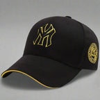 Unisex embroidered snapback baseball cap by FitiqueFit, showcasing a classic sun hat style with detailed embroidery.