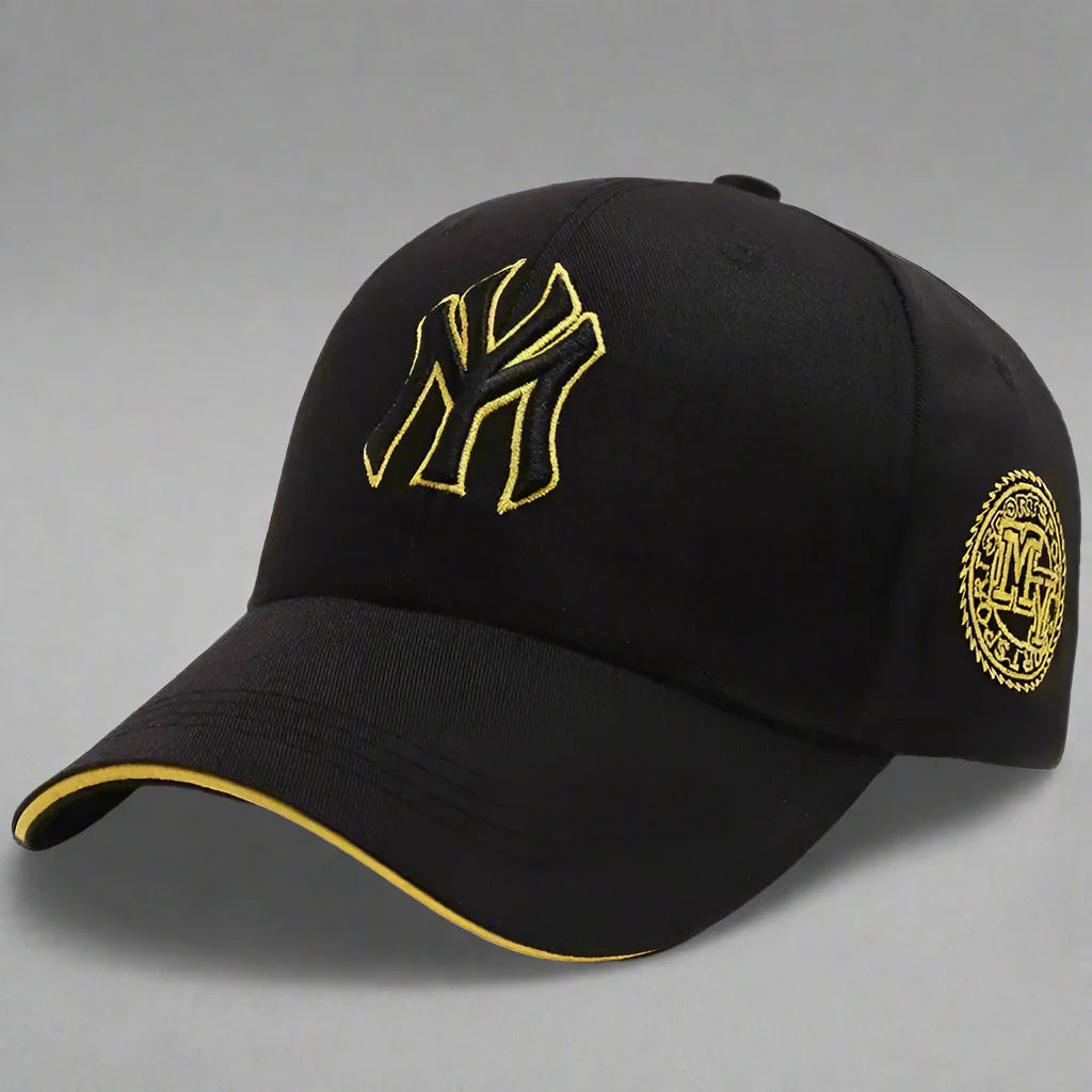 Unisex embroidered snapback baseball cap by FitiqueFit, showcasing a classic sun hat style with detailed embroidery.