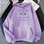Genshin Impact Scaramouche cat hoodie by FitiqueFit, featuring a streetwear design with Scaramouche character and cat graphics.