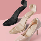 Memory foam insoles for women's high-heel shoes, breathable, anti-slip, cutable, with heel protection and massage features.
