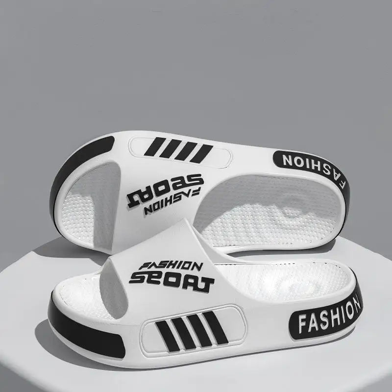 Unisex EVA slippers in large size with non-slip sole, suitable for indoor and outdoor wear, by Plush Fashion Hub.
