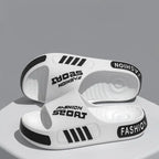 Unisex EVA slippers in large size with non-slip sole, suitable for indoor and outdoor wear, by Plush Fashion Hub.