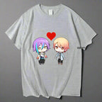 Kawaii anime unisex streetwear T-shirt by FitiqueFit with colorful graphic design, casual fit, and comfortable fabric.