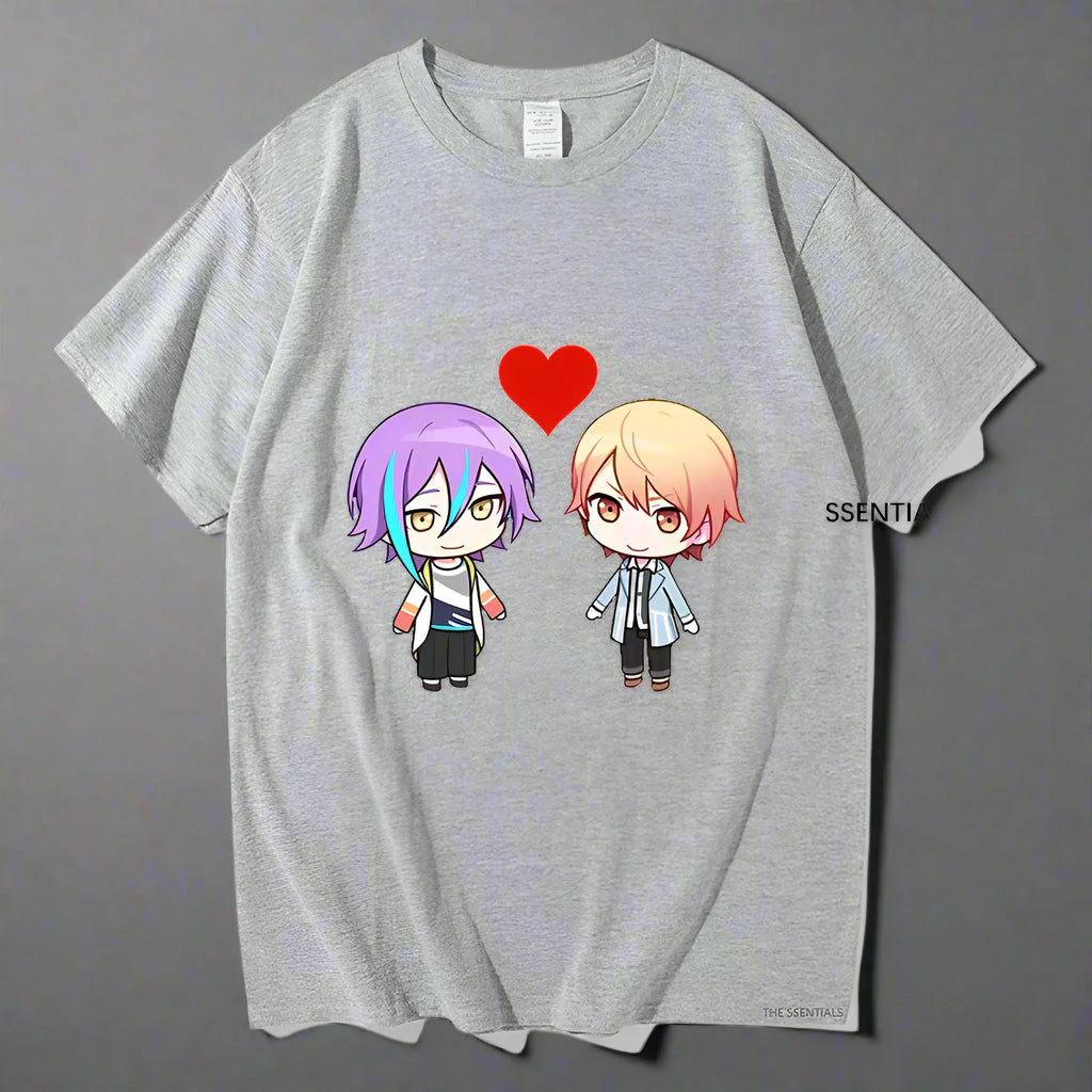 Kawaii anime unisex streetwear T-shirt by FitiqueFit with colorful graphic design, casual fit, and comfortable fabric.