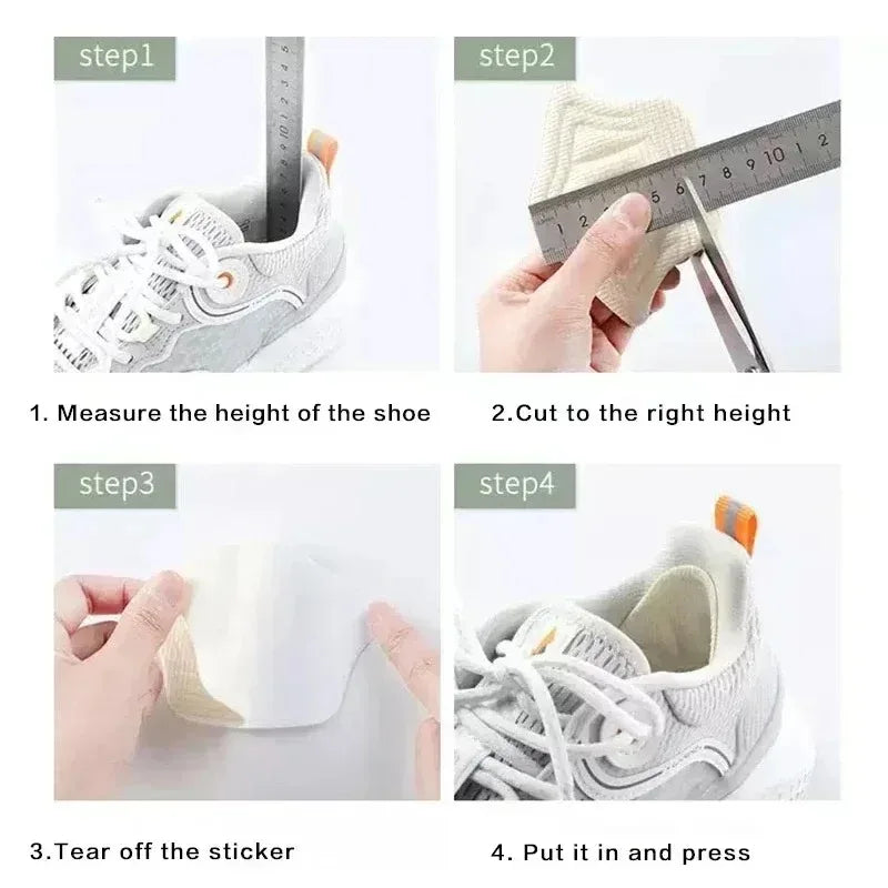 LadyShow.Store heel patch insole for summer women's high heels with adjustable heel pad to prevent heel slipping.