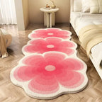 Plush Fashion Hub VIKAMA soft warm bedside floor mat, washable waterproof bedroom rug, ideal for cozy home decor and sofa area.